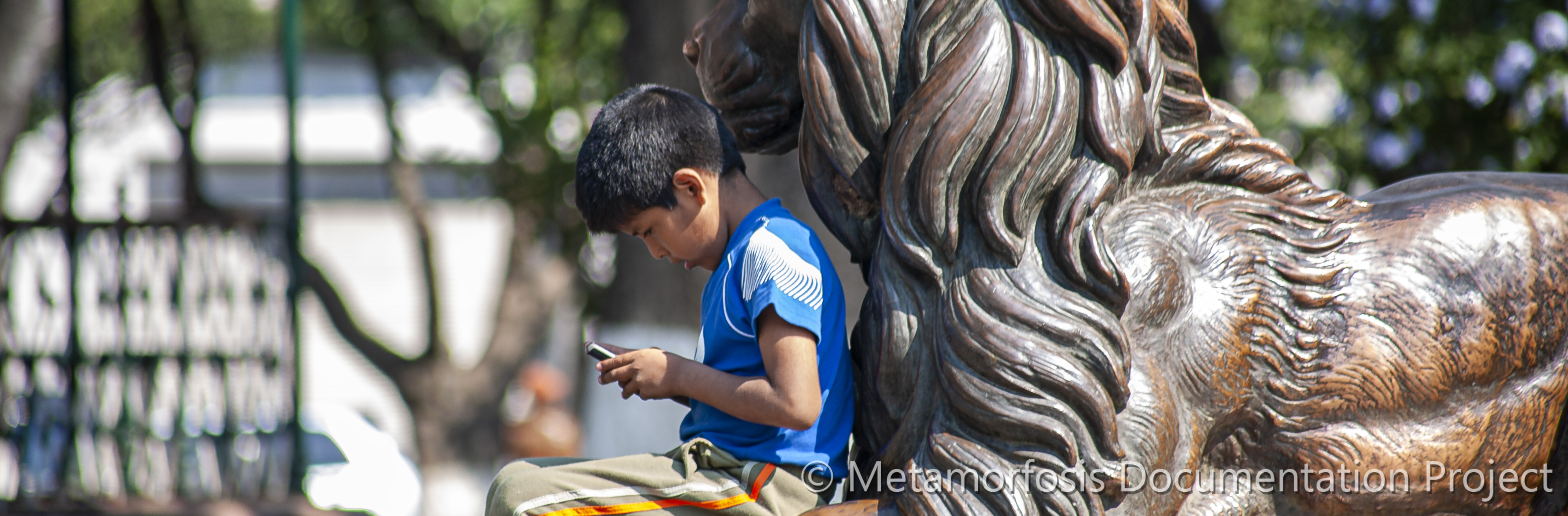 boy with cell phone photo